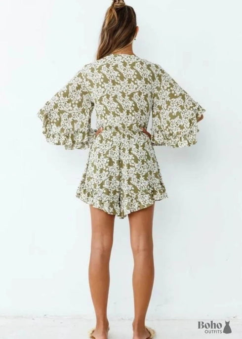 Boho Romper Mini Summer Dress Teagan